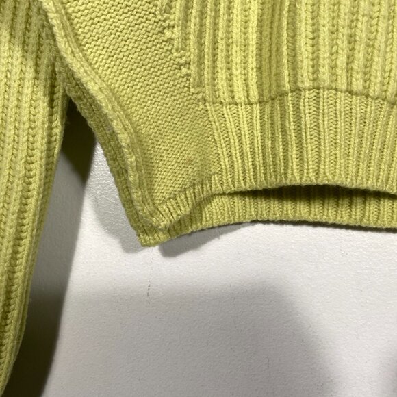 RP18F4660-KTI Rick Owens F/W18 Sisyphus Fisherman Knit 62 Lime womens size XS - Picture 3 of 6